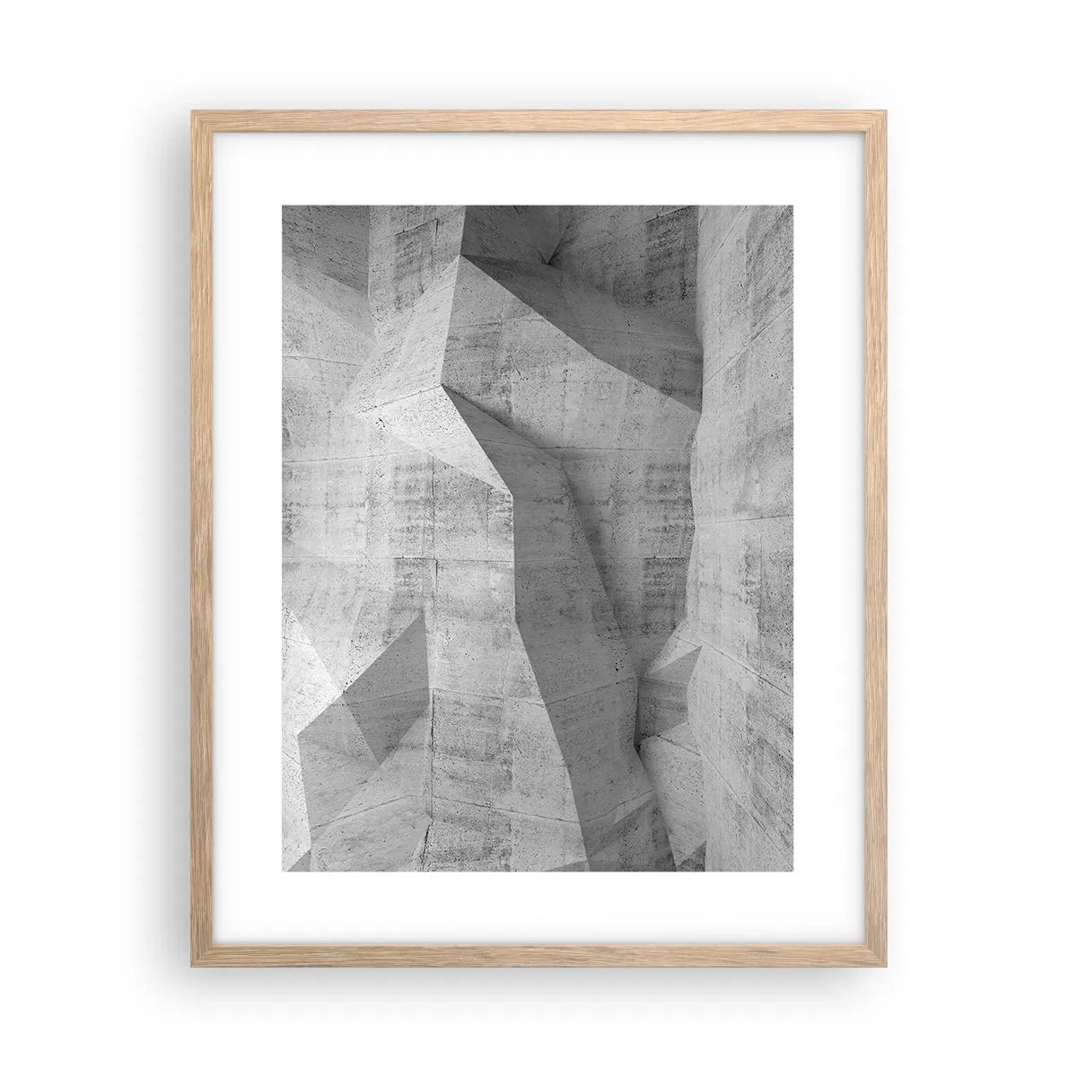 Poster in cornice rovere chiaro - Una vera sfida - 40x50 cm