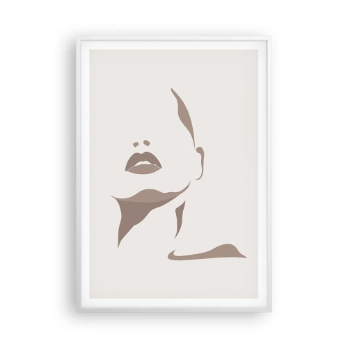 Poster in cornice bianca - Fatta di luce e ombra - 70x100 cm