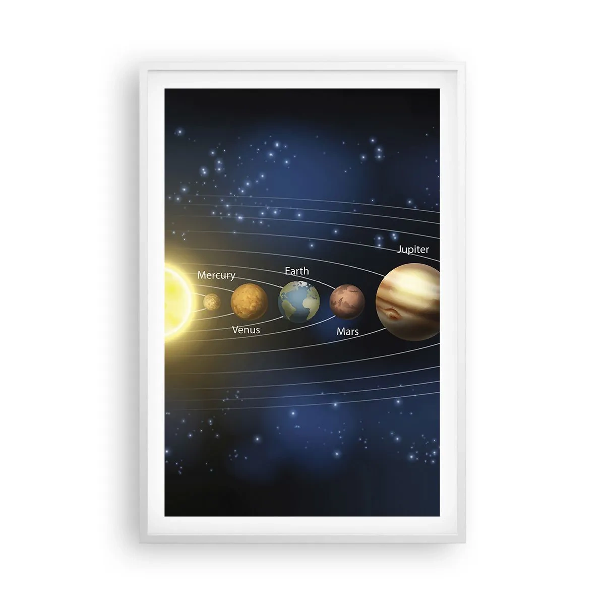 Poster in cornice bianca - Uno su dieci - 61x91 cm