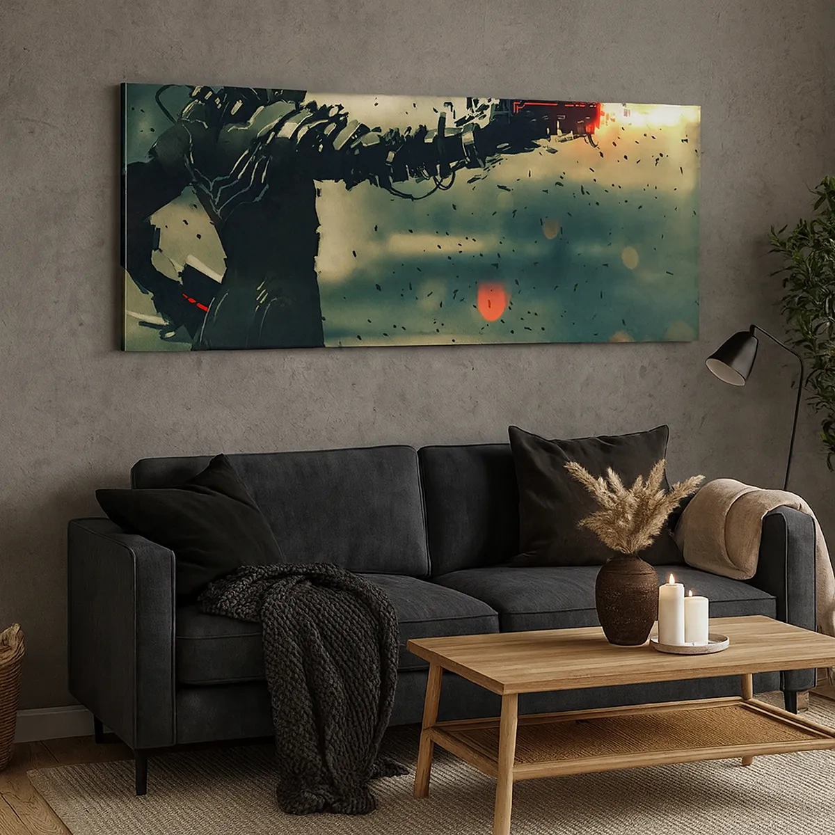 Quadro su tela - Stampe su Tela - L'arma assassina: il tuo Terminator - 30x30 cm