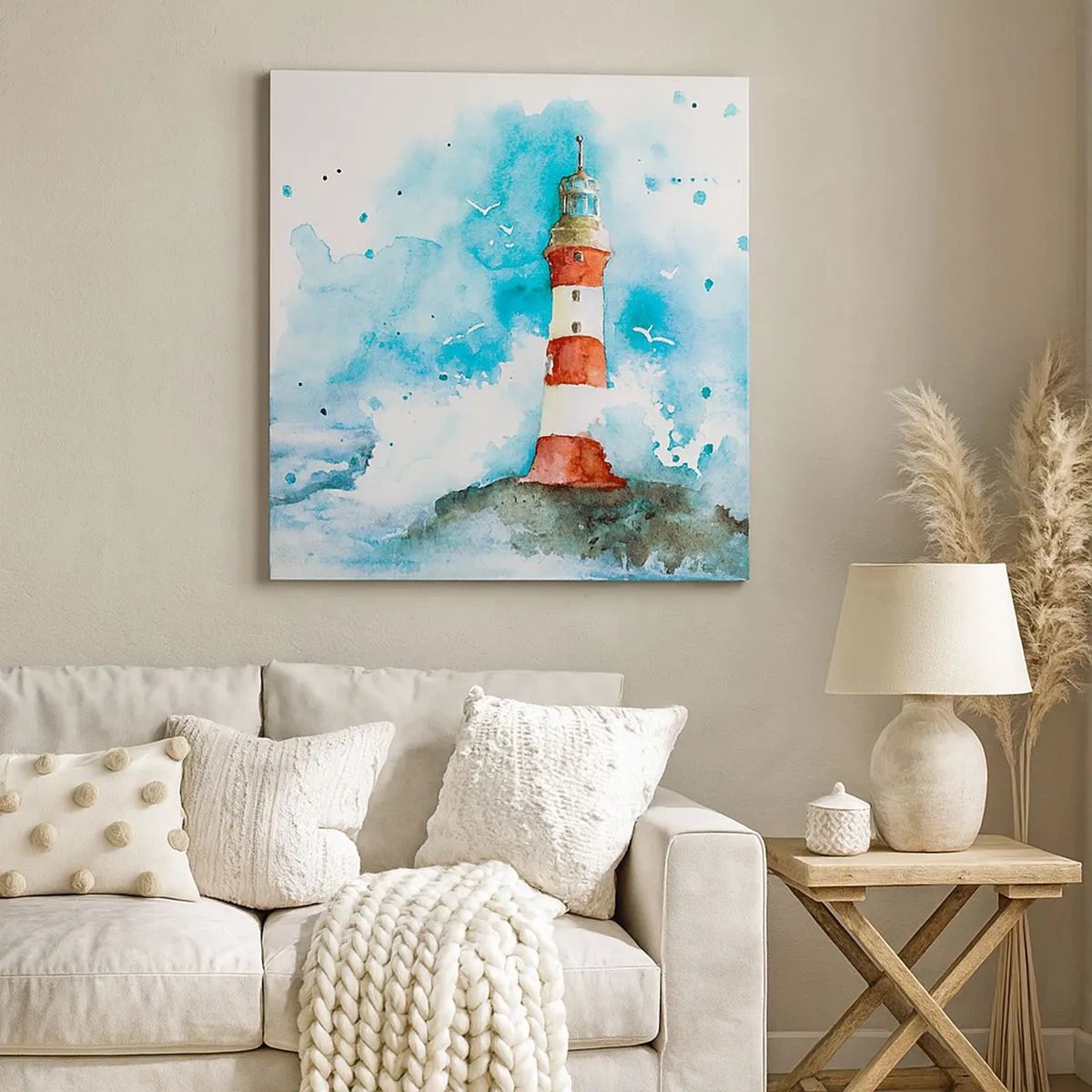 Quadro su tela - Stampe su Tela - L'unità dei quattro elementi - 30x30 cm