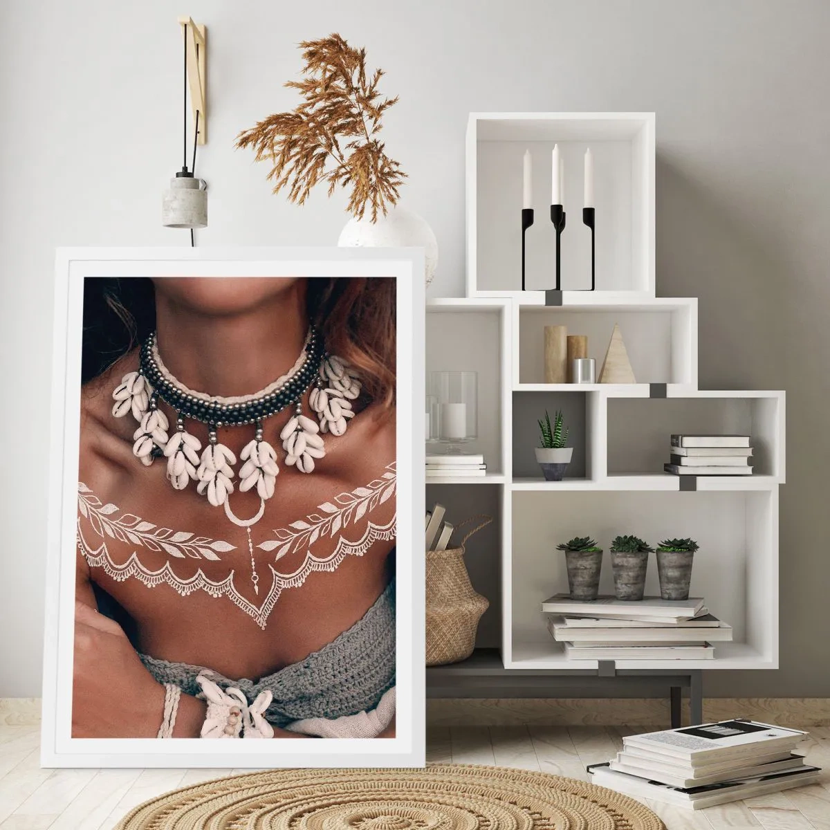 Poster in cornice bianca - Talismani, rituali di femminilità - 61x91 cm