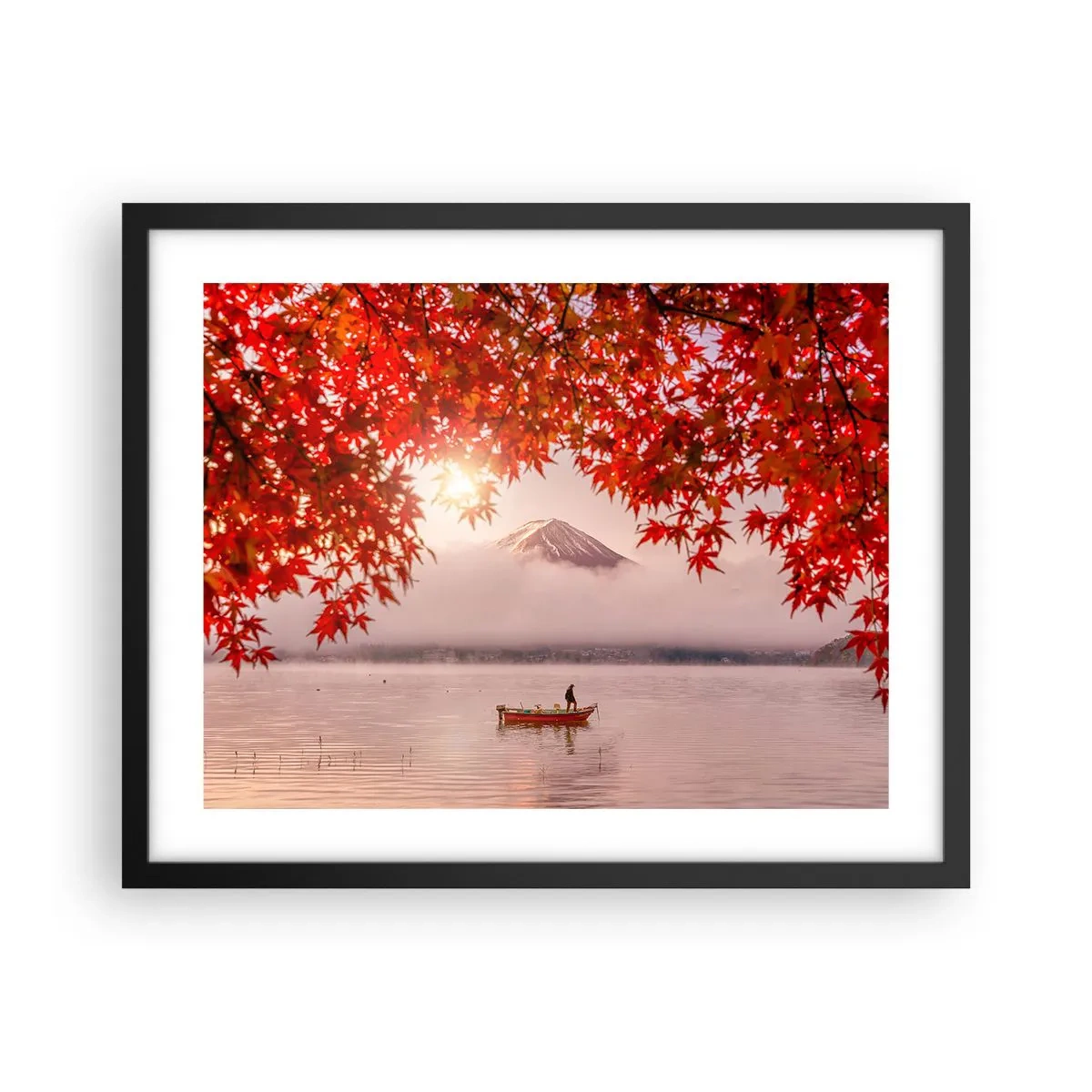 Poster in cornice nera - Nell'atmosfera del Giappone - 50x40 cm