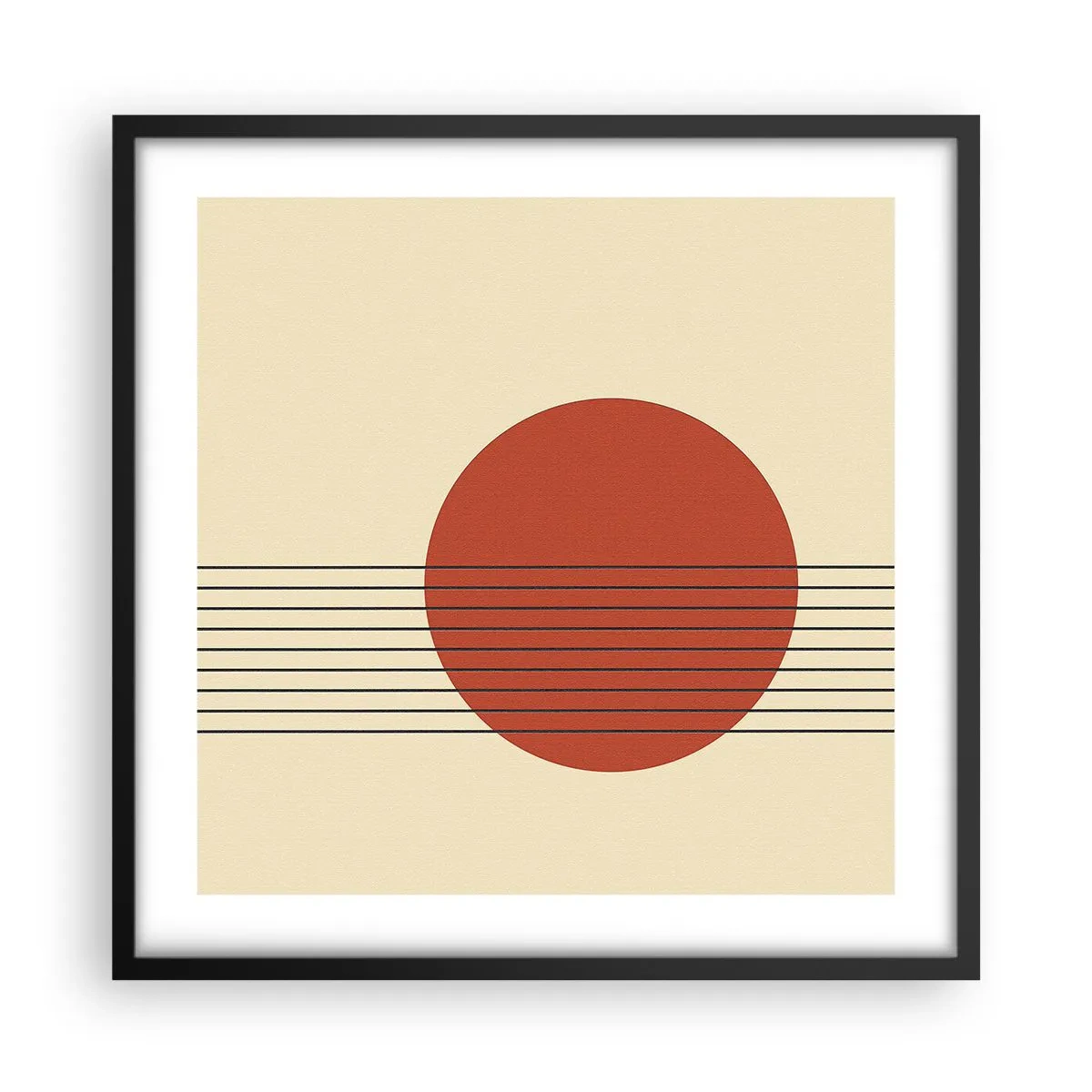 Poster in cornice nera - Nel cerchio e oltre - 50x50 cm