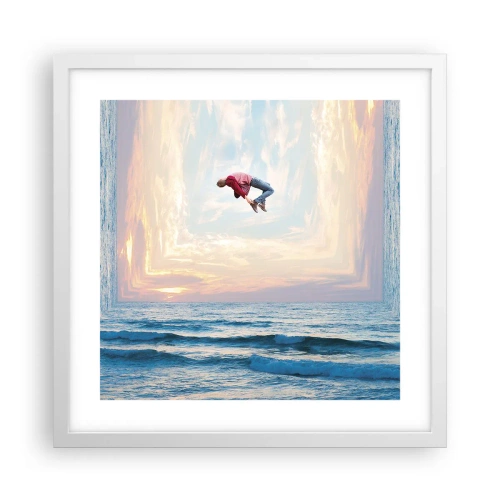 Poster in cornice bianca - In un'altra dimensione - 40x40 cm