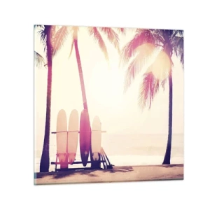 Quadro su vetro - Sarà un giorno fantastico - 30x30 cm