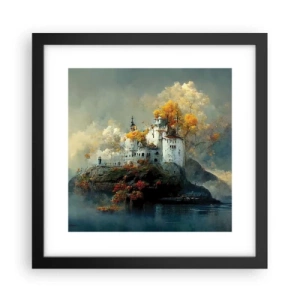 Poster in cornice nera - Inizio di una storia romantica - 30x30 cm