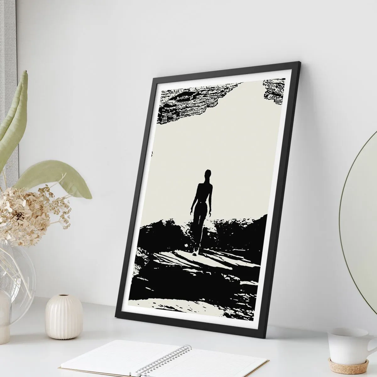 Poster in cornice nera - Un nuovo sguardo - 40x50 cm