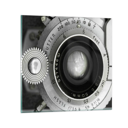 Quadro su vetro - Racconto su Hollywood - 60x60 cm