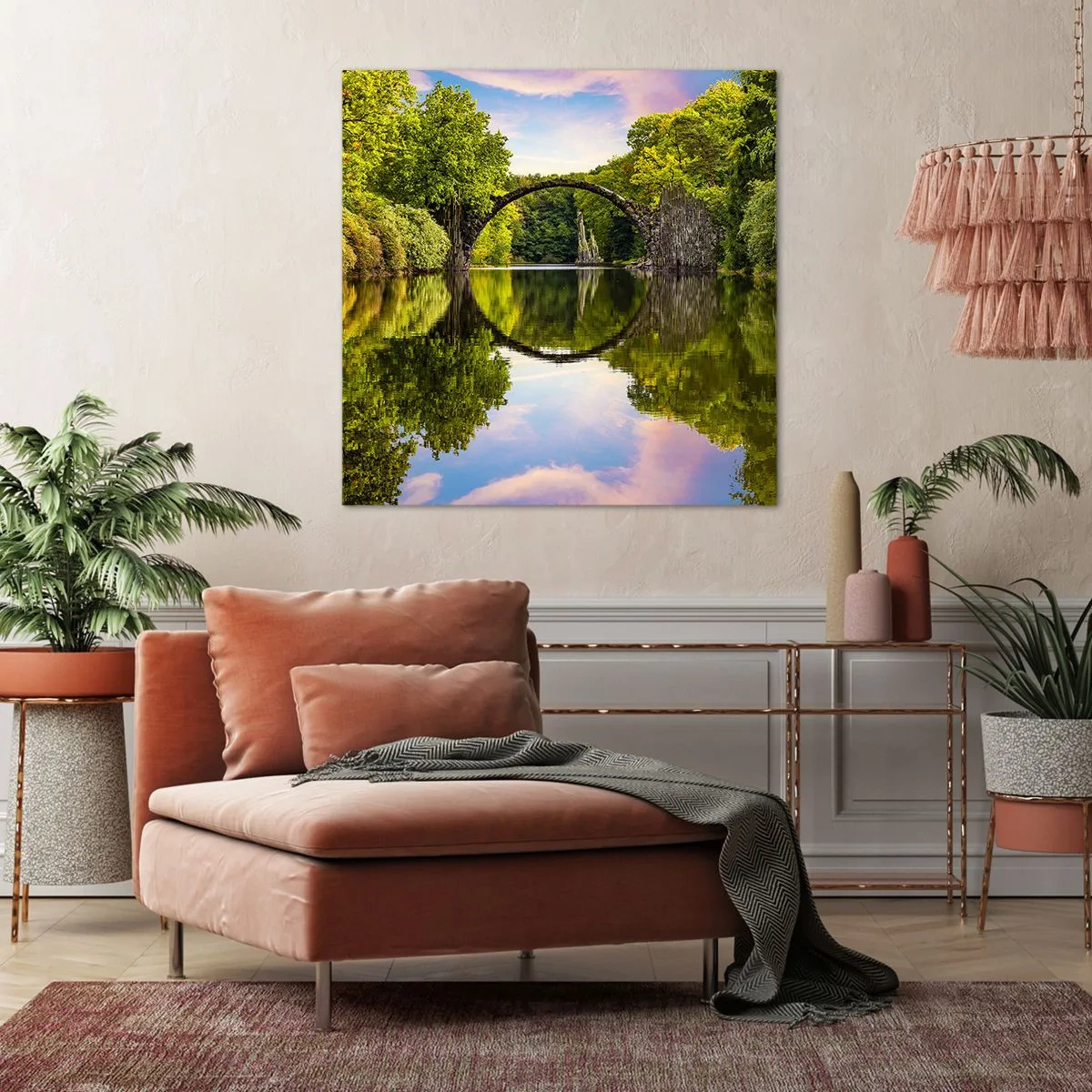 Quadro su tela - Stampe su Tela - All'incontro di due mondi - 50x50 cm