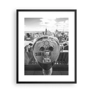 Poster in cornice nera - Il centro del mondo - 40x50 cm