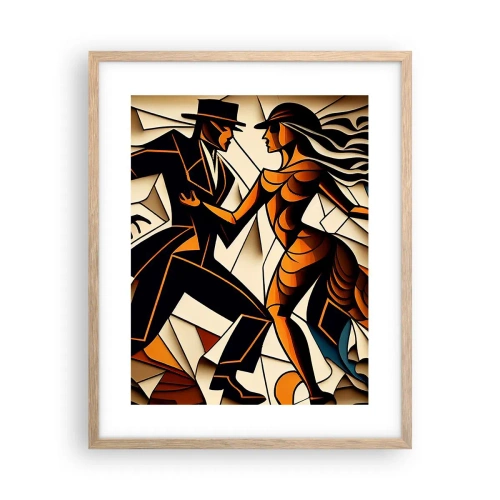 Poster in cornice rovere chiaro - La danza della passione - 40x50 cm
