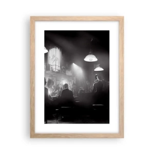 Poster in cornice rovere chiaro - Nell'atmosfera jazz - 30x40 cm