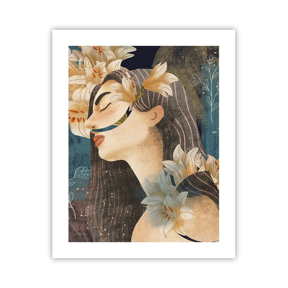 Poster - La favola della principessa con i gigli - 40x50 cm