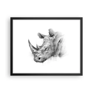 Poster in cornice nera - Ritratto africano - 50x40 cm