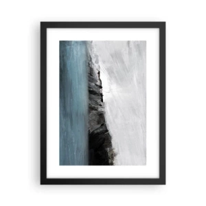 Poster in cornice nera - Acqua-terra: lo scontro degli elementi - 30x40 cm