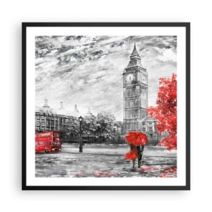 Poster in cornice nera - Un giorno eccitante - 60x60 cm