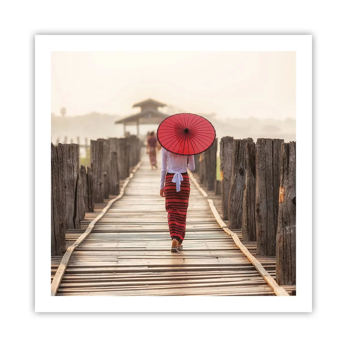 Poster - Sul vecchio ponte - 60x60 cm