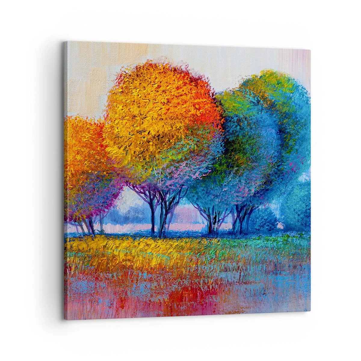 Quadro su tela - Stampe su Tela - Ciuffo di colori brillanti - 60x60 cm