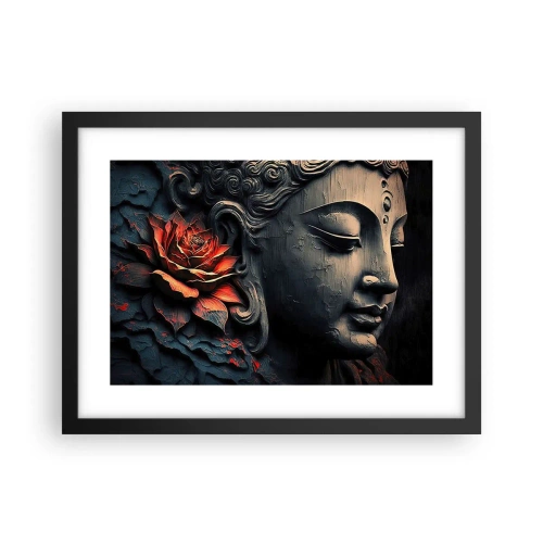 Poster in cornice nera - In armonia con il mondo - 40x30 cm