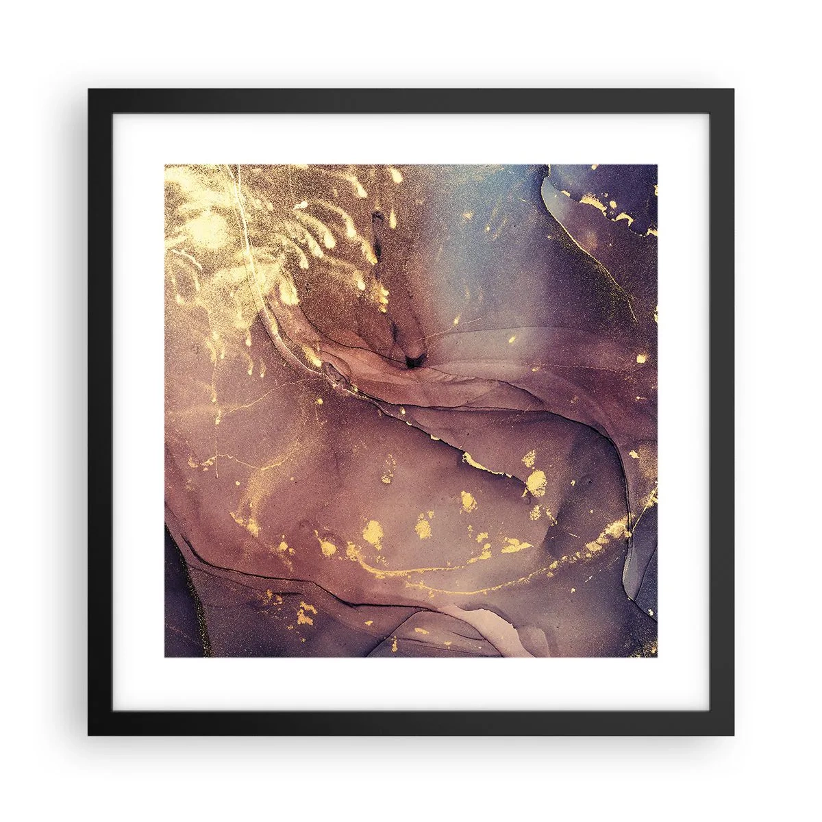 Poster in cornice nera - Materia e spirito - 40x40 cm