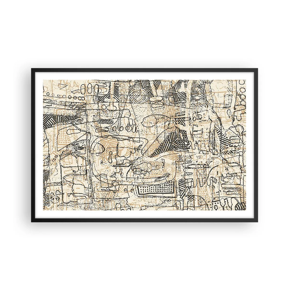 Poster in cornice nera - In attesa di essere decifrato - 91x61 cm