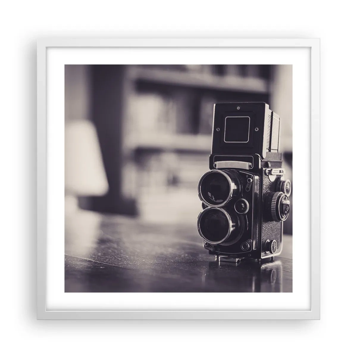 Poster in cornice bianca - La magia delle vecchie fotografie - 50x50 cm