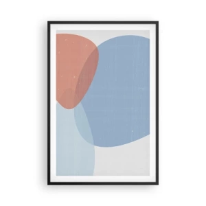 Poster in cornice nera - Legami pastello - 61x91 cm