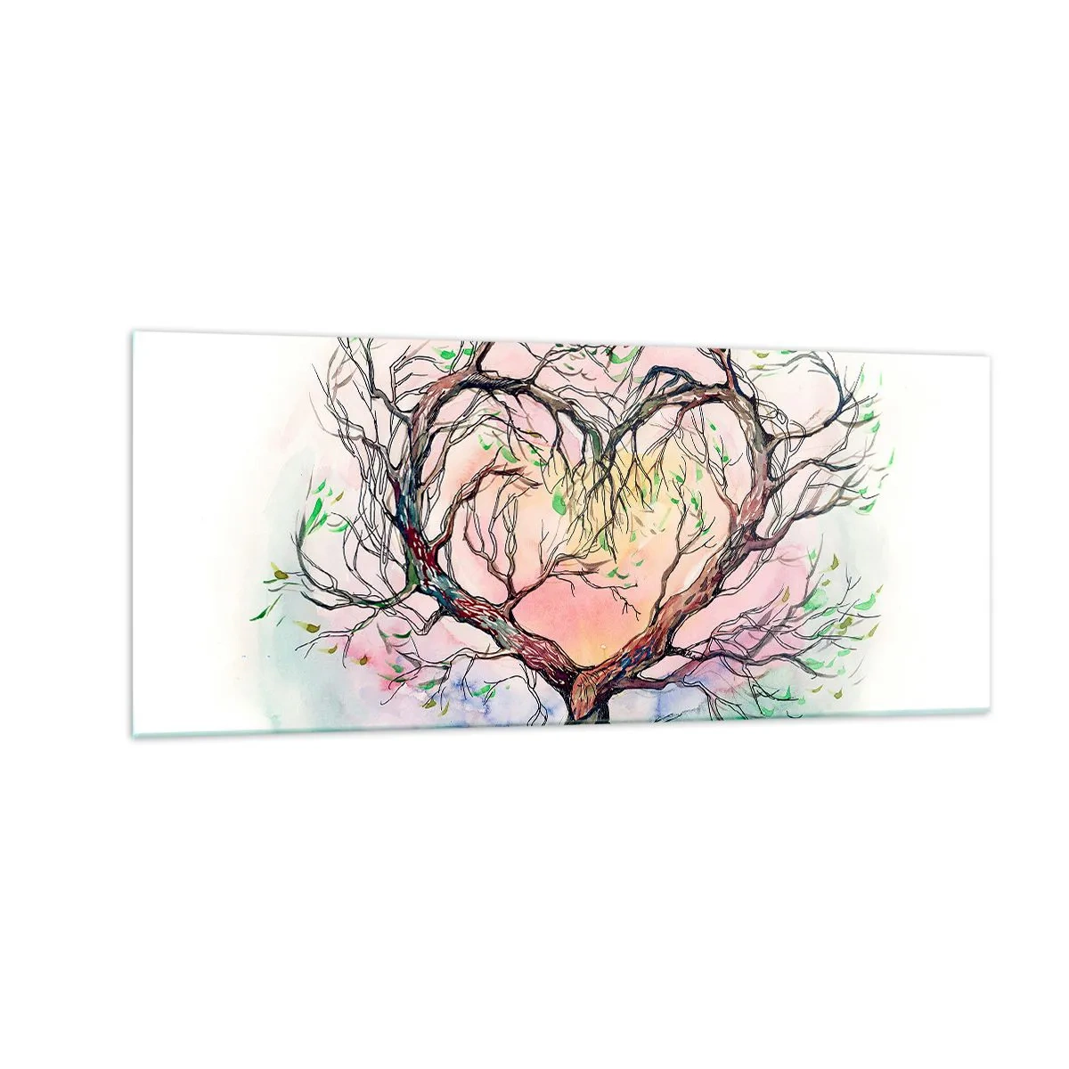 Quadro su vetro - Insieme contro le tempeste - 100x40 cm