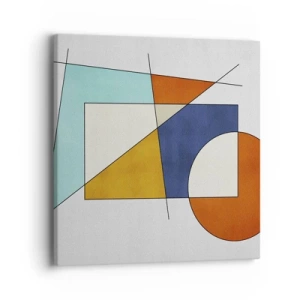 Quadro su tela - Stampe su Tela - Astrazione: gioco modernista - 40x40 cm