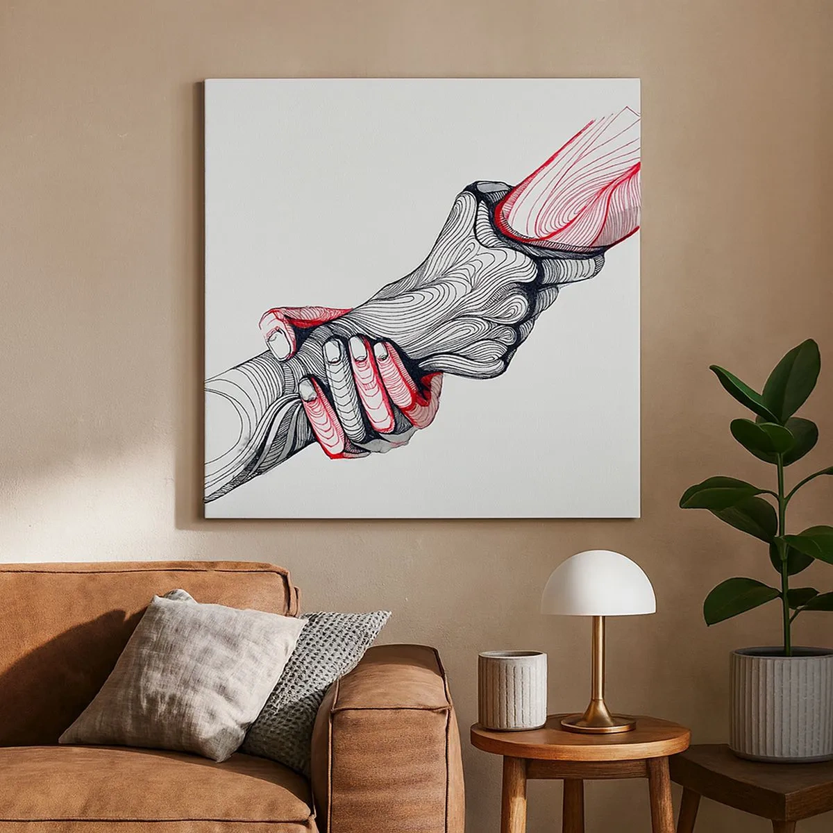 Quadro su tela - Stampe su Tela - Sei in buone mani - 30x30 cm