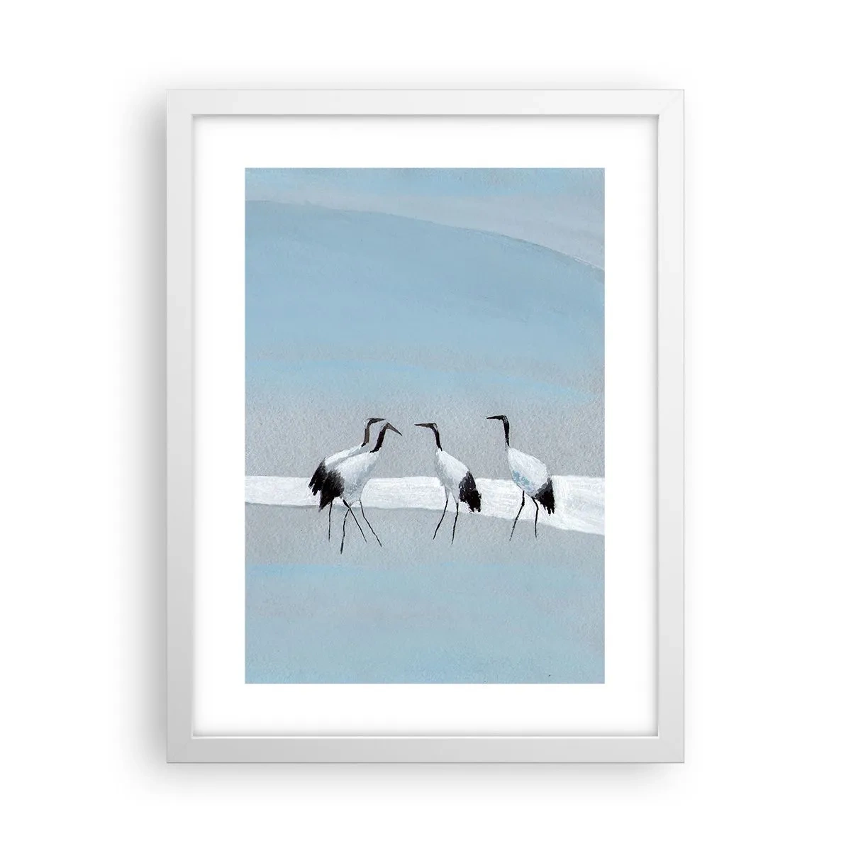 Poster in cornice bianca - Dopo un giorno rovente - 30x40 cm