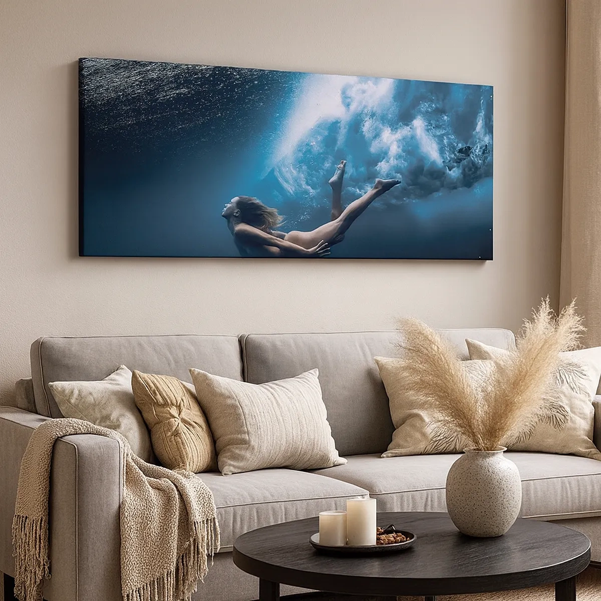 Quadro su tela - Stampe su Tela - Moderna sirena - 30x30 cm