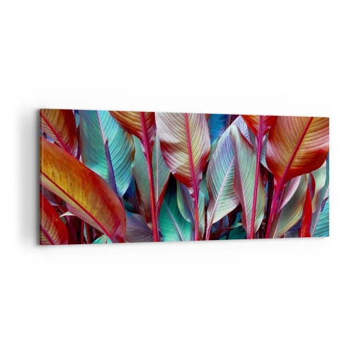Quadro su tela - Stampe su Tela - Selva colorata - 100x40 cm
