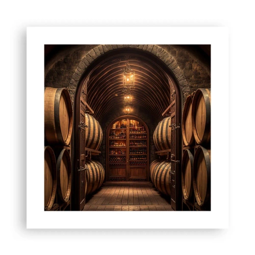 Poster - L'atmosfera della cantina - 40x40 cm