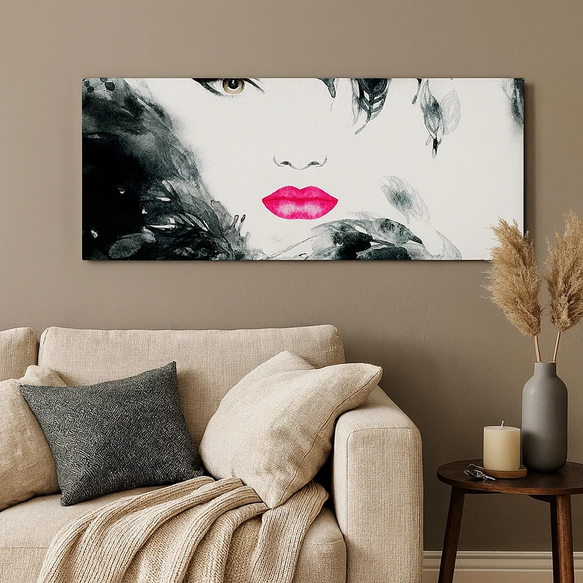 Quadro su tela - Stampe su Tela - Attenzione! Femme fatale - 30x30 cm