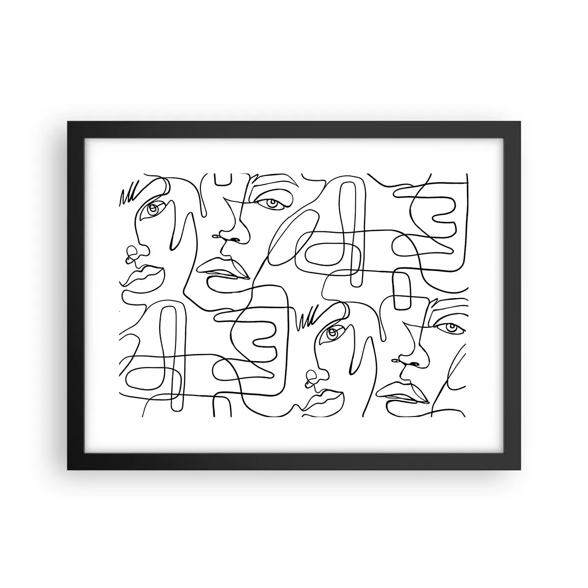 Poster in cornice nera - Emozioni intrecciate - 40x30 cm