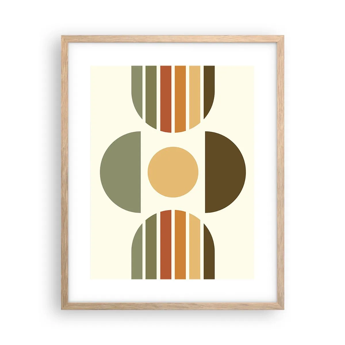 Poster in cornice rovere chiaro - Nei colori della terra - 40x50 cm