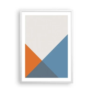 Poster in cornice bianca - Ad angolo... - 50x70 cm