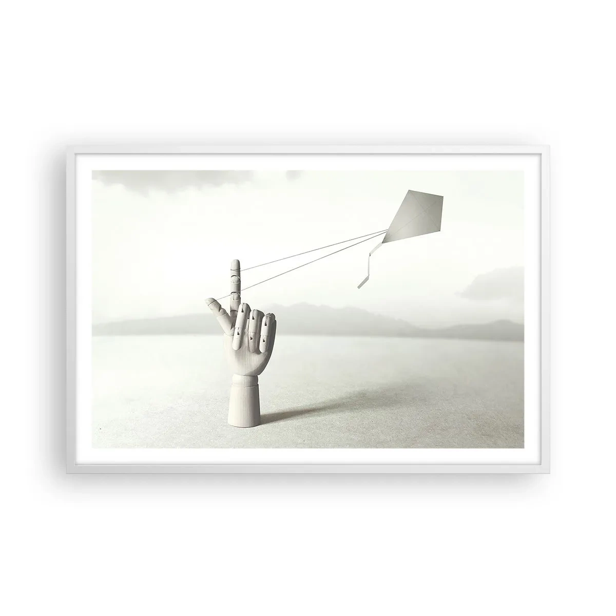Poster in cornice bianca - Prova di forza - 91x61 cm