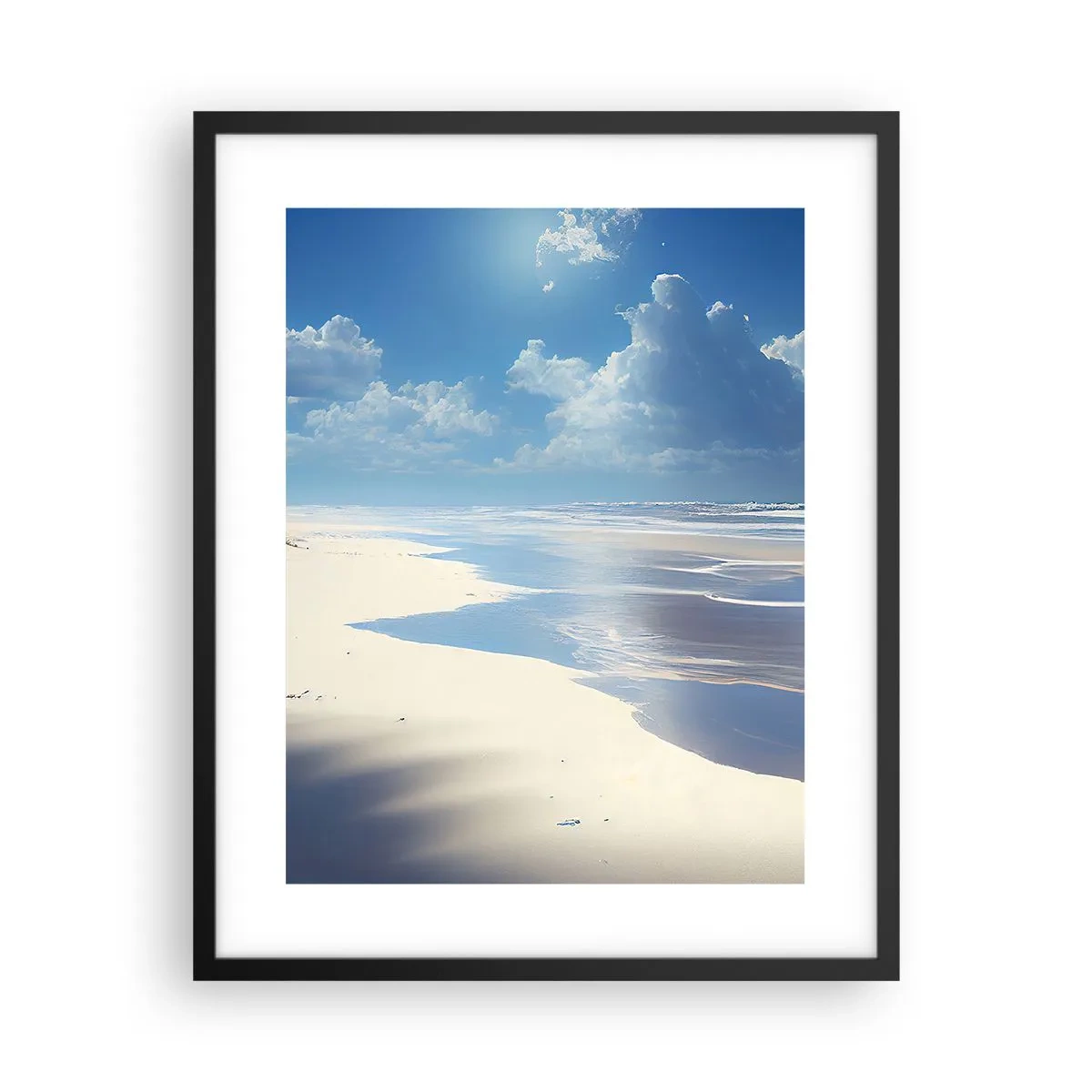 Poster in cornice nera - Vacanze in paradiso - 40x50 cm