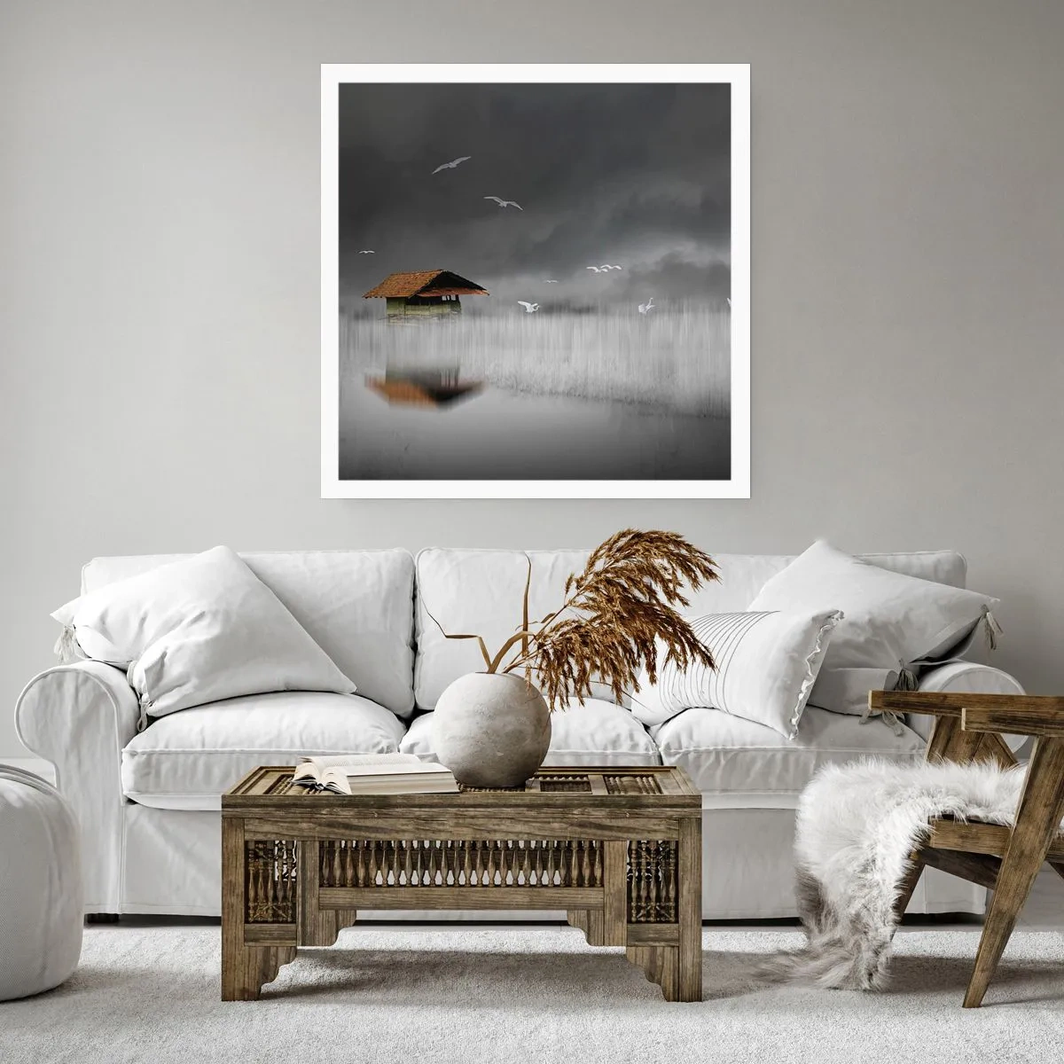 Poster - Riparo dalla pioggia - 40x40 cm