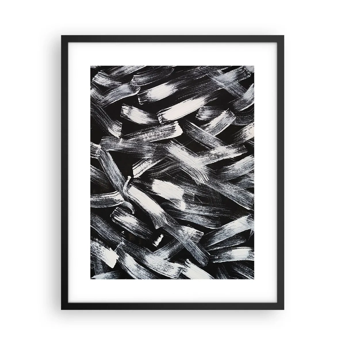 Poster in cornice nera - Astrazione in spirito industriale - 40x50 cm