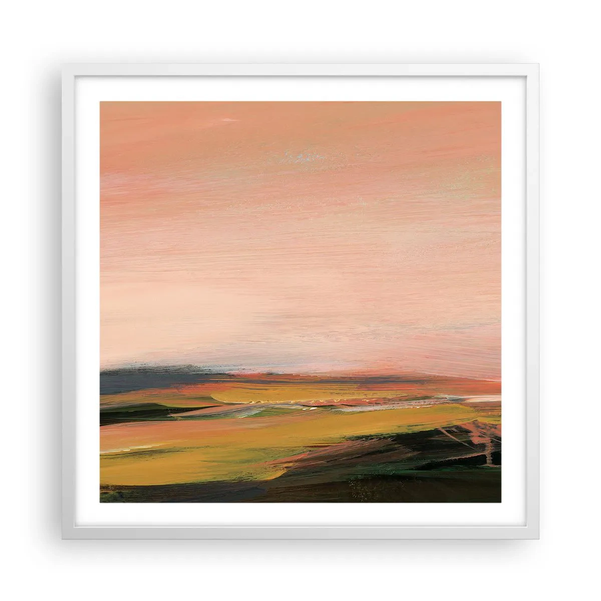 Poster in cornice bianca - In tonalità di rosa - 60x60 cm