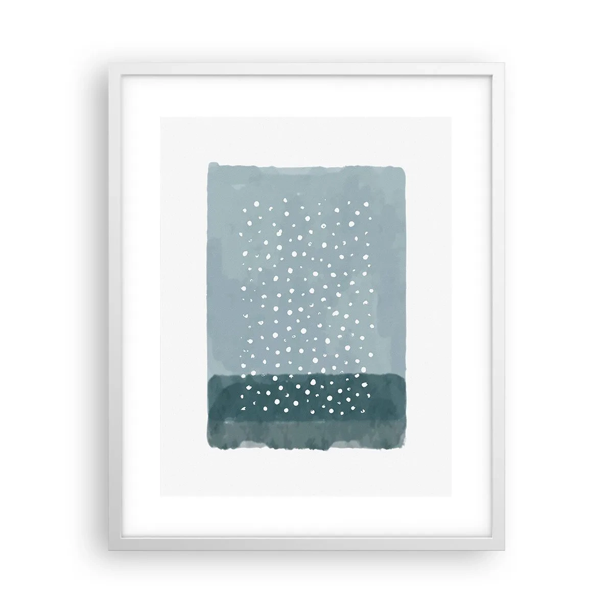 Poster in cornice bianca - Spuntate nel blu - 40x50 cm