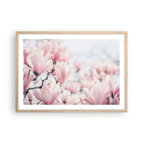 Poster in cornice rovere chiaro - Ideale di delicatezza - 70x50 cm