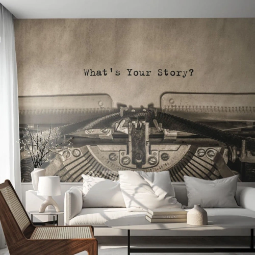 Fotomurali Autoadesivo Deluxe Sticker - Rispondimi - Macchina schiumogena, Vintage ▾, retrò - 150x105 cm