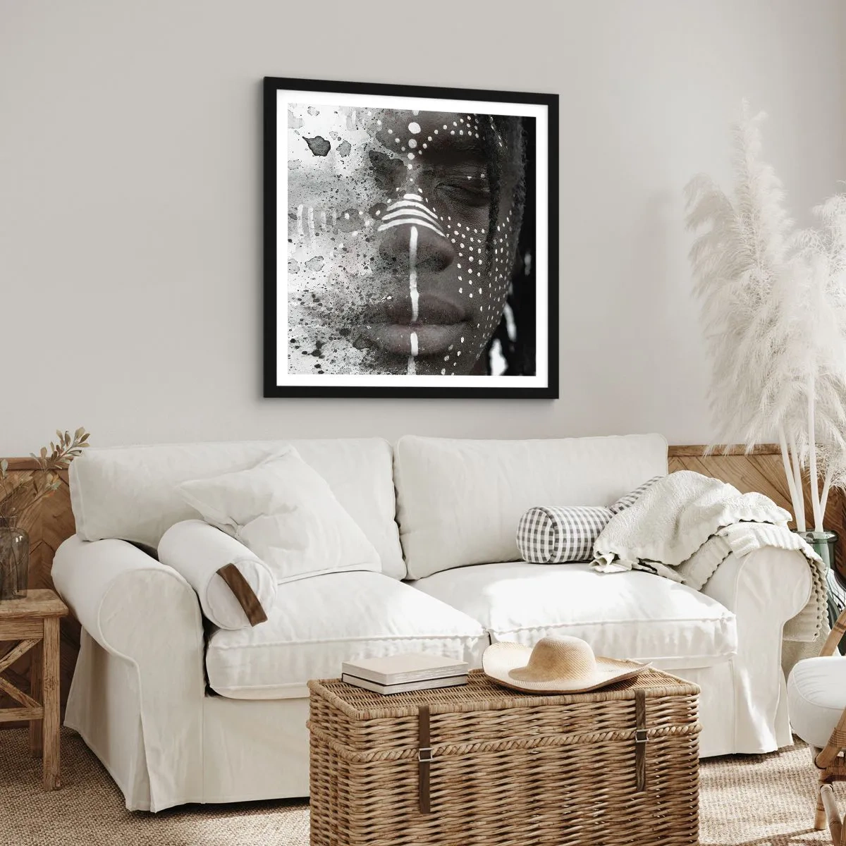 Poster in cornice nera - Scopri lo spirito primordiale - 30x30 cm