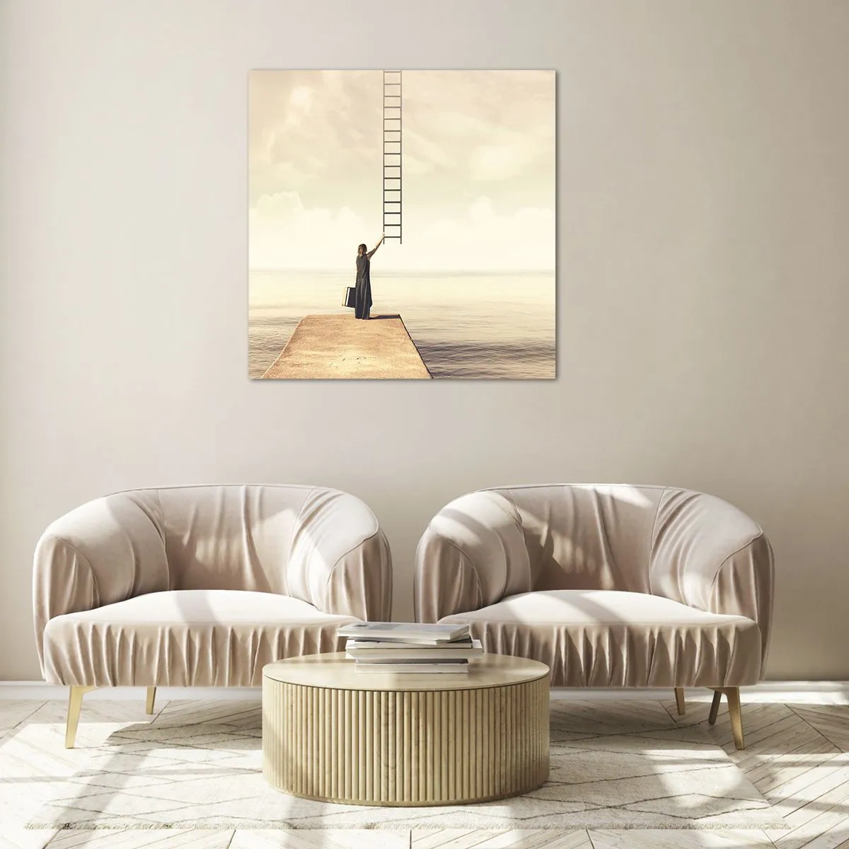 Quadro su vetro - Viaggio magico - 40x40 cm