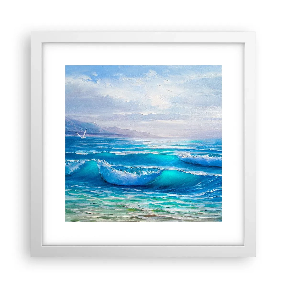 Poster in cornice bianca - Porta sollievo - 30x30 cm